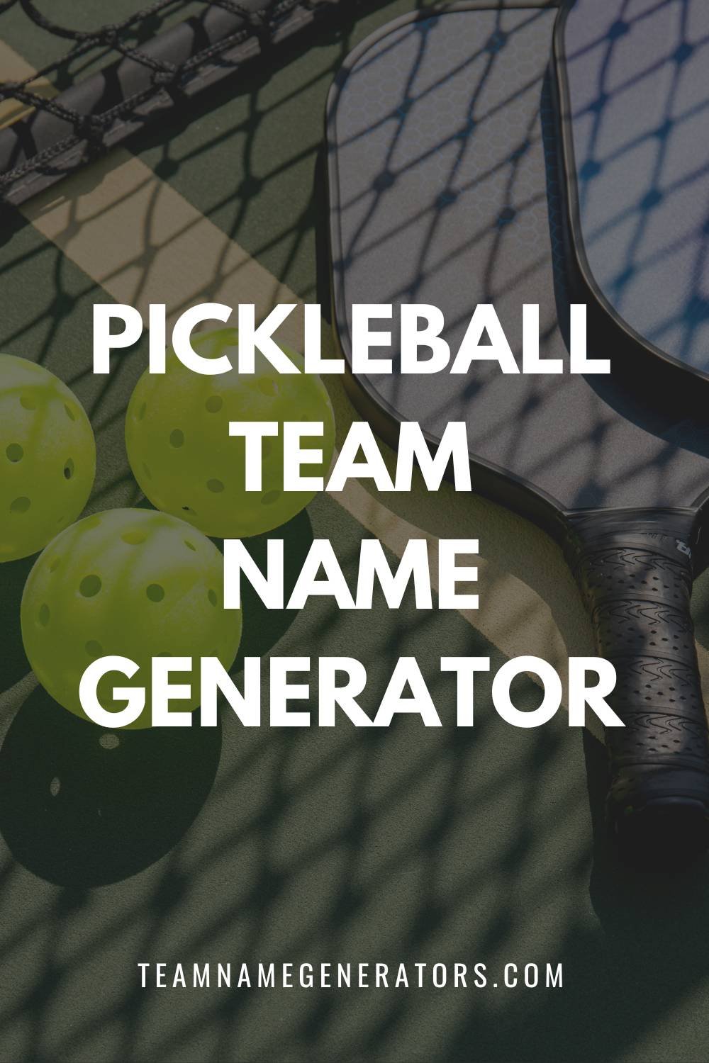 Pickleball Team Name Generator