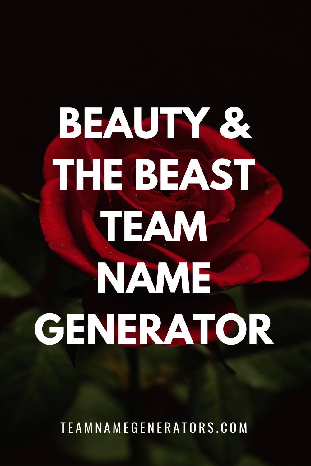 Beauty and the beast team name generator